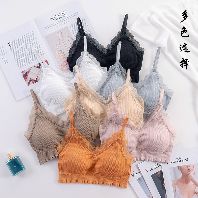 Lace Bralette Set - 3D сексуальное женское белье, бесшовный спортивный