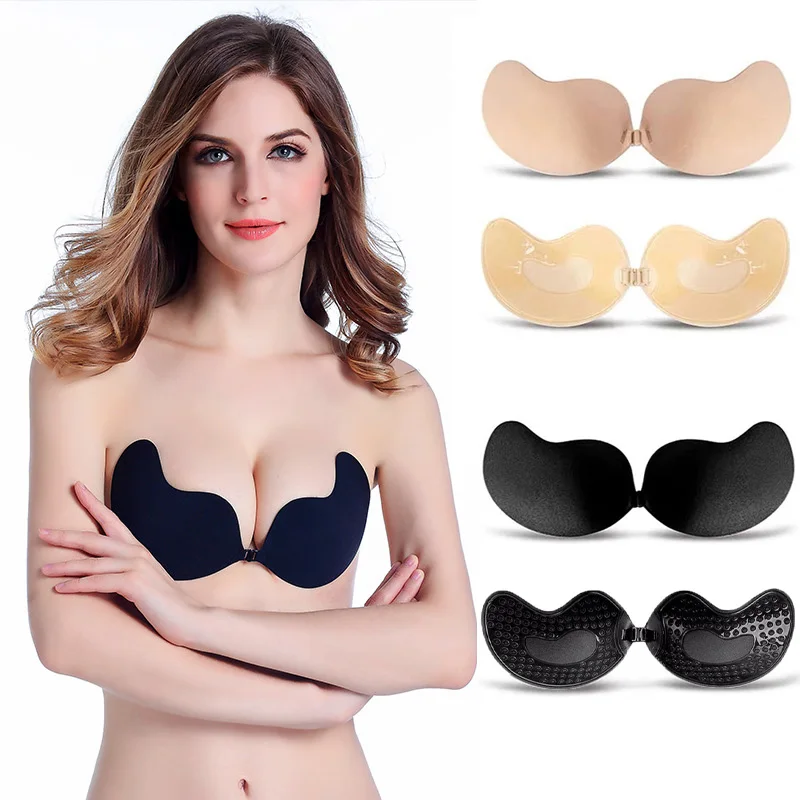 Backless Bra Sticky - Сексуальный женский бюстгальтер-невидимка с эффектом пуш-ап,