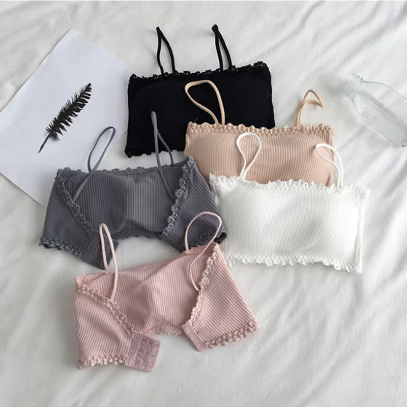 T Shirt Bra Seamless - Женский хлопковый бюстгальтер-топ, бесшовный комфортный бюстгальтер-майка