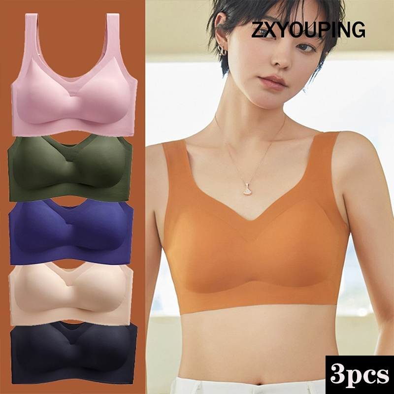 Cotton Bra Everyday - Бюстгальтер Спортивный бесшовный с вкладышами, 3