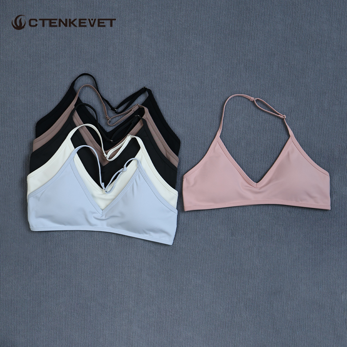 Sports Bra Racerback - Женский летний спортивный бюстгальтер-топ с лямкой