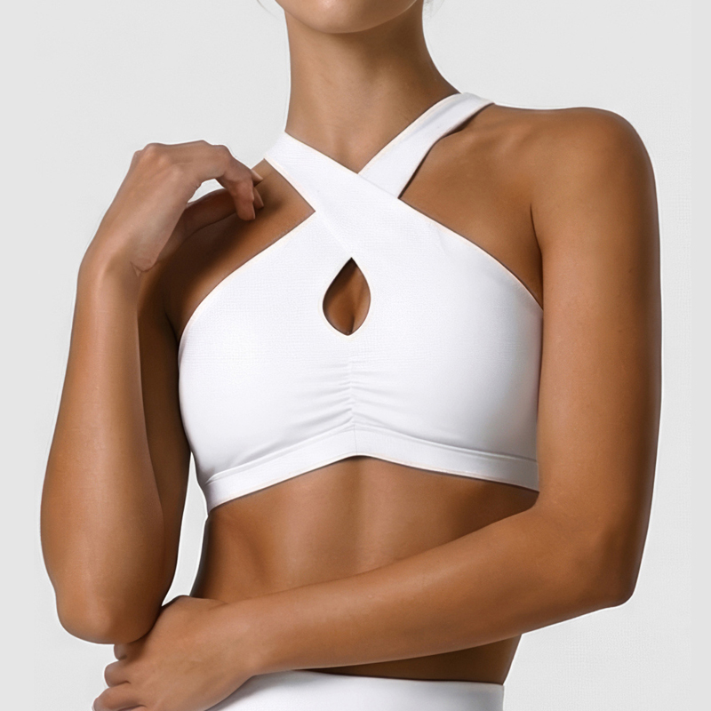 Sports Bra Racerback - Женское мягкое спортивное нижнее белье, однотонный