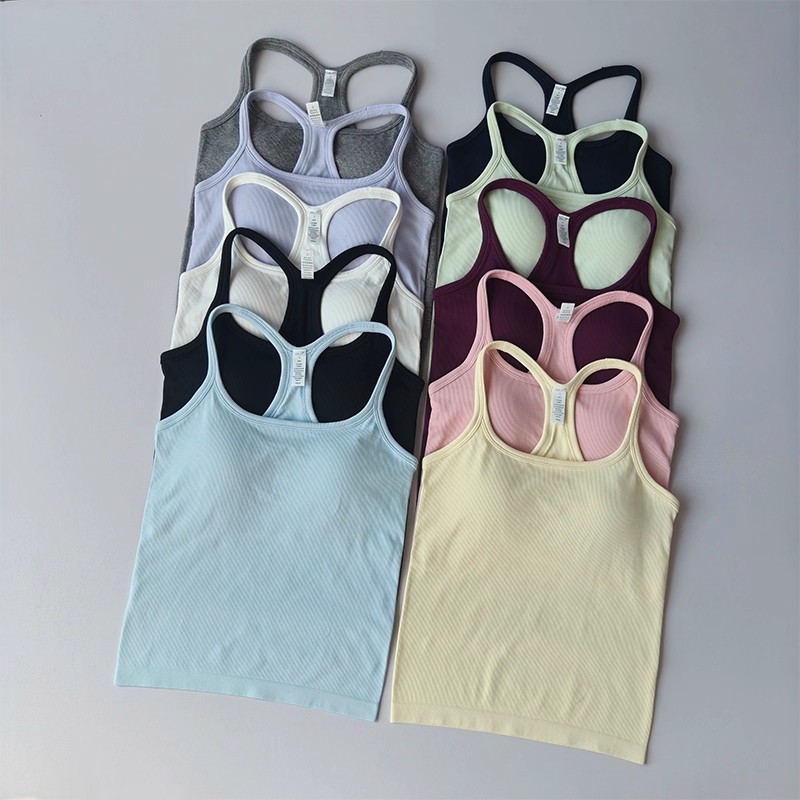 T Shirt Bra Seamless - Летний женский камзол для йоги, спортивный