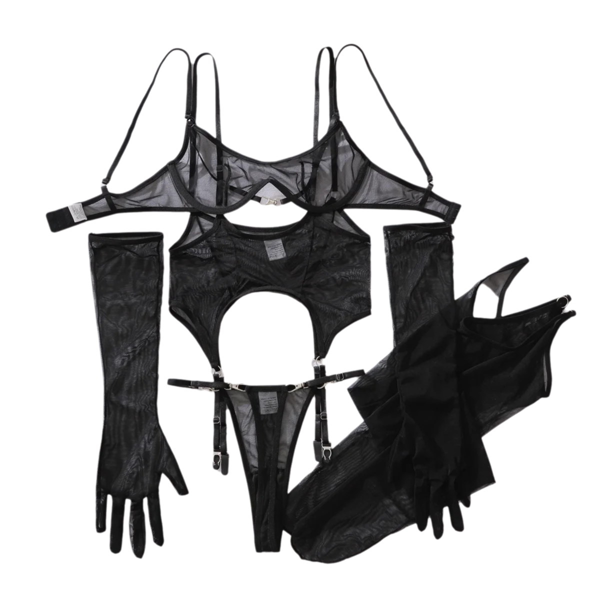 Sheer Mesh Bra - Сексуальное дышащее сетчатое белье, женские утягивающие