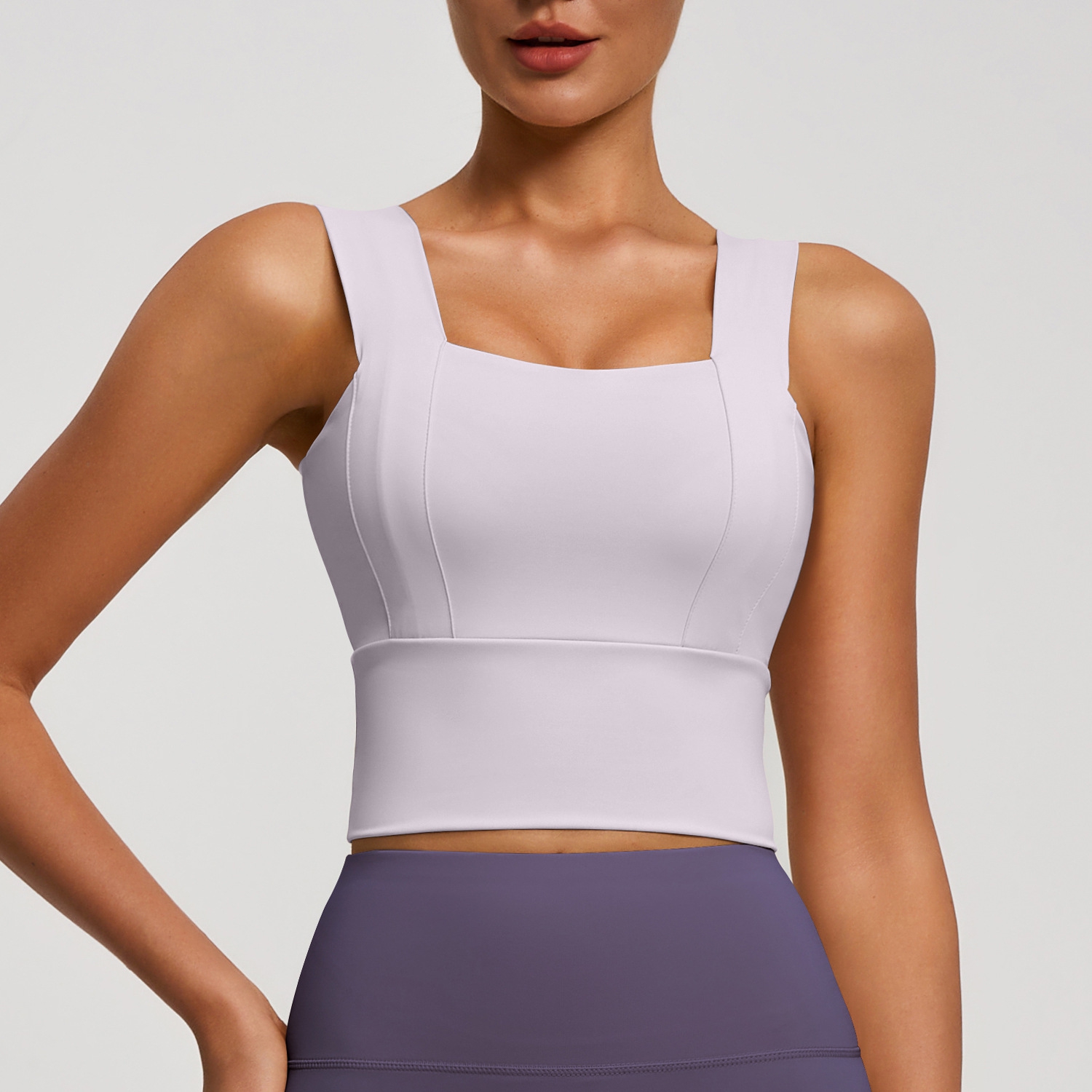 Plunge Bra Push Up - Женский спортивный бюстгальтер-топ в стиле жилетки,
