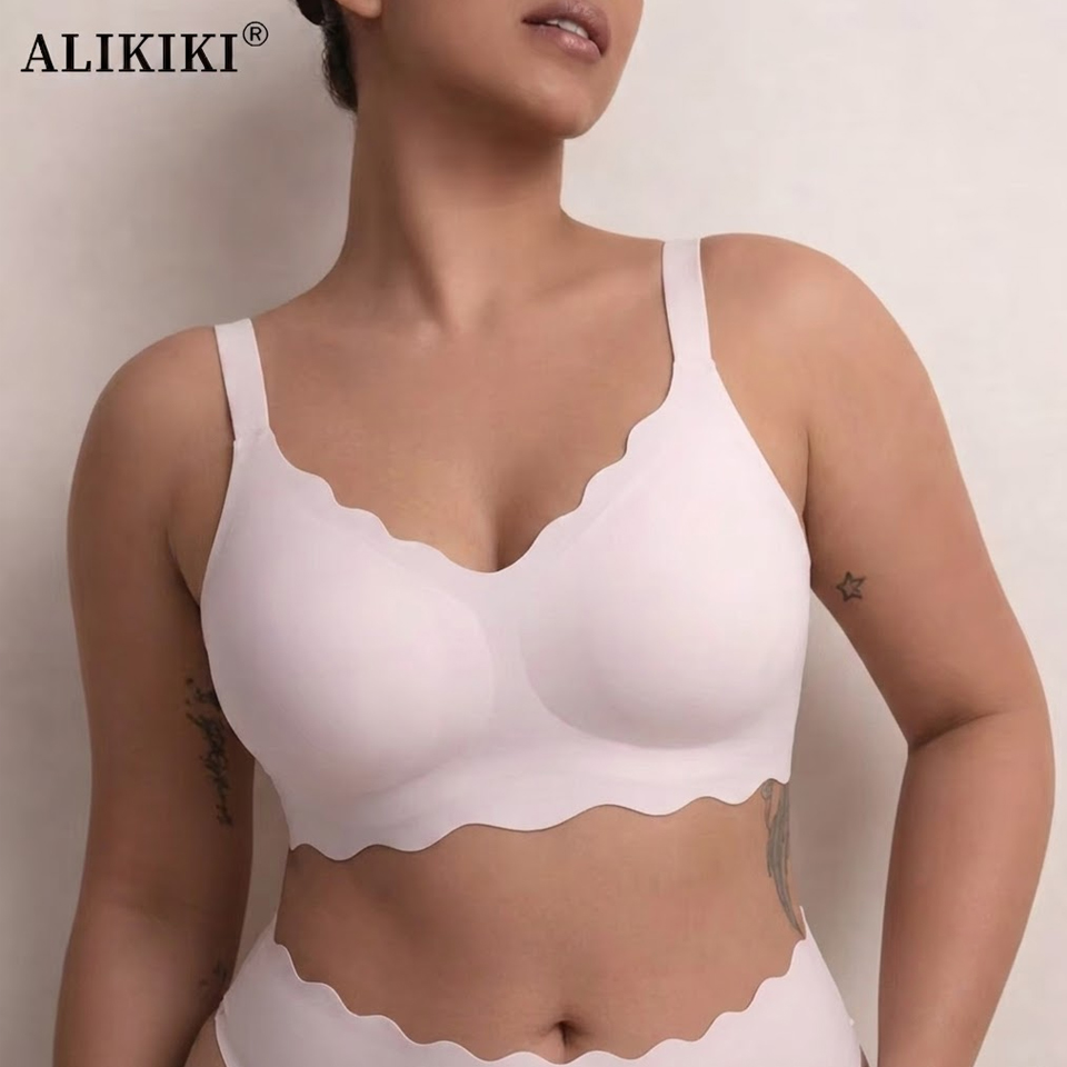 T Shirt Bra Seamless - Бесшовный беспроводной поддерживающий бюстгальтер пуш-ап, комфортный