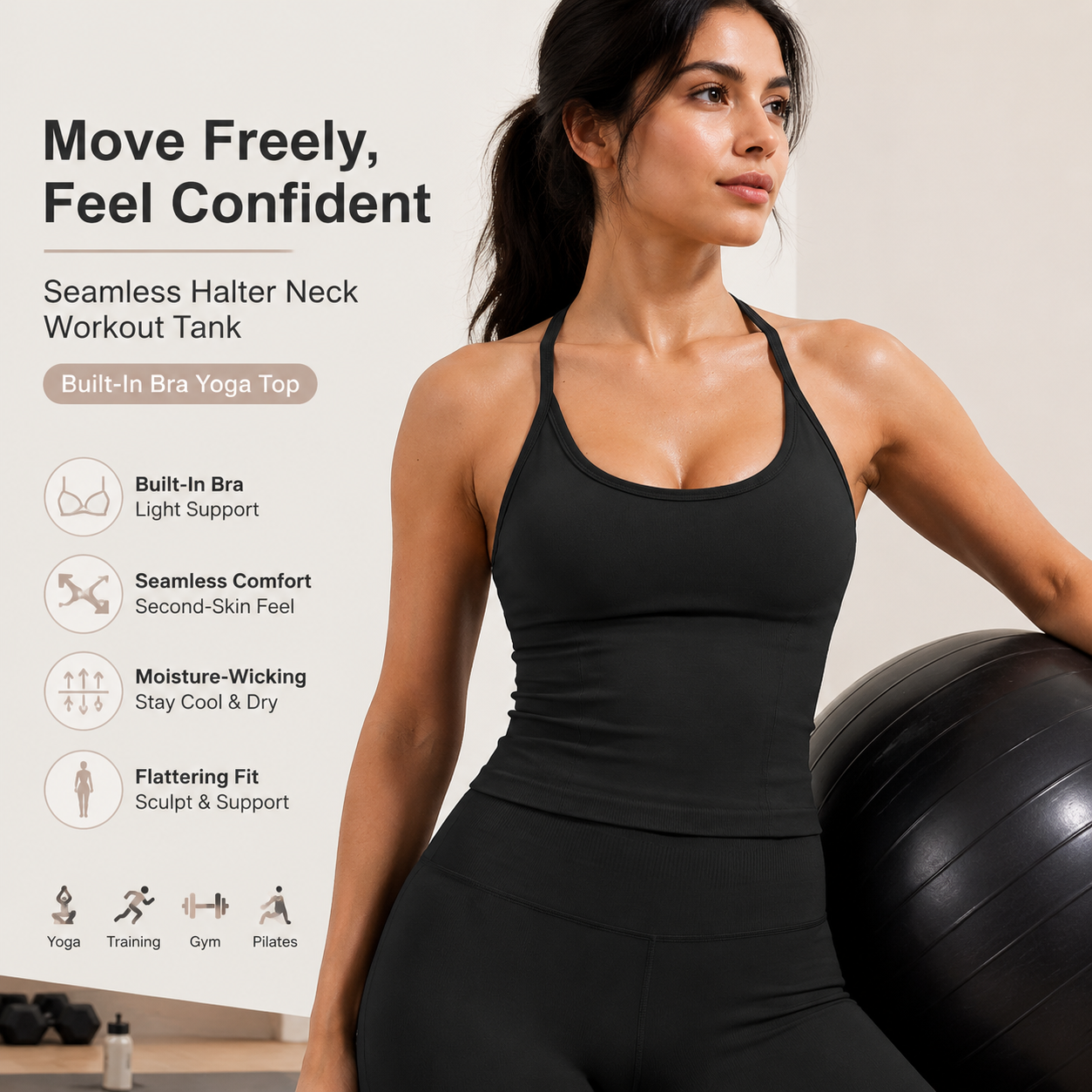 Роскошный спортивный топ 2-в-1 – обзор и цена T Shirt Bra Seamless