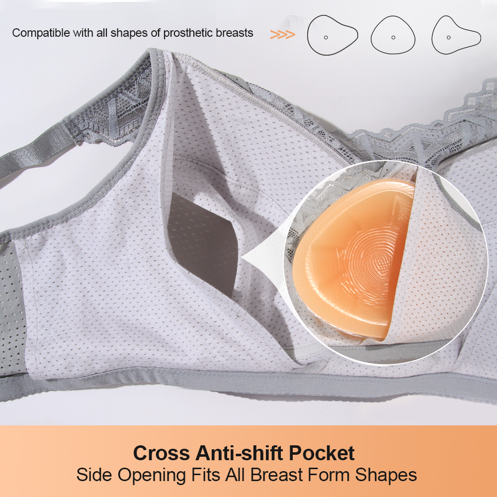 Бюстгальтер LERVANLA с силикон – обзор и цена Mastectomy Bra Pocket